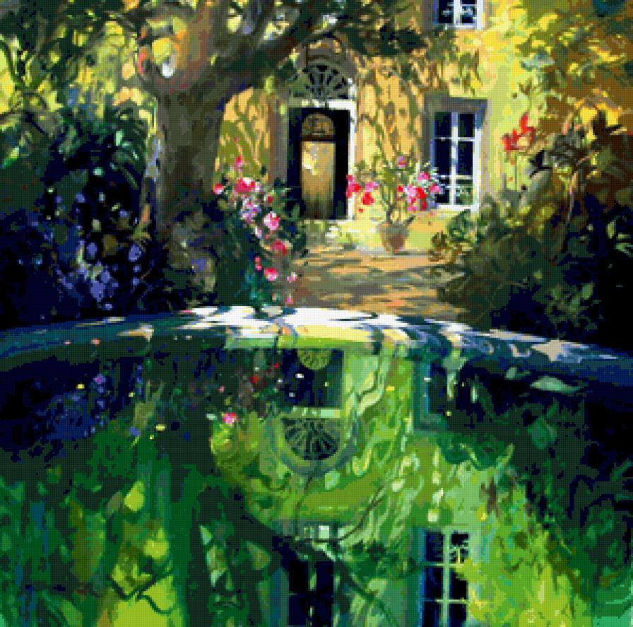 солнечный художник 4 - девушка, живопись, фэнтези, цветы, картины, красота женщины, дети - предпросмотр