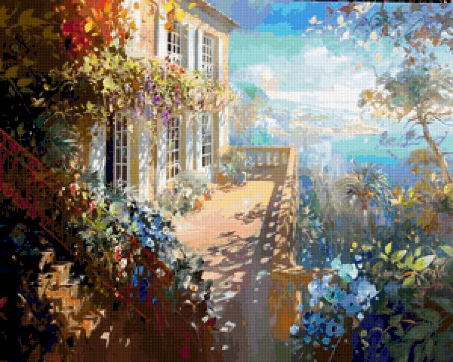 солнечный художник 13 - дети, девушка, красота женщины, цветы, картины, фэнтези, живопись - предпросмотр