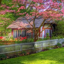 Схема вышивки «пейзаж»