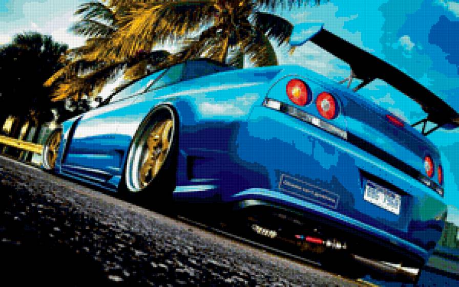 машина - авто, машина, скайлайн - предпросмотр