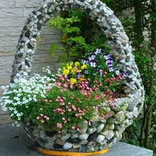 Схема вышивки «цветы»