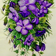 Оригинал схемы вышивки «орхидея» (№361931)