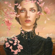 Схема вышивки «девушка-4»