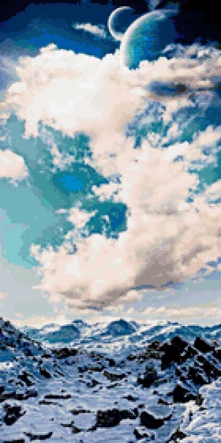 Горы (фрагмент) - море, природа - предпросмотр