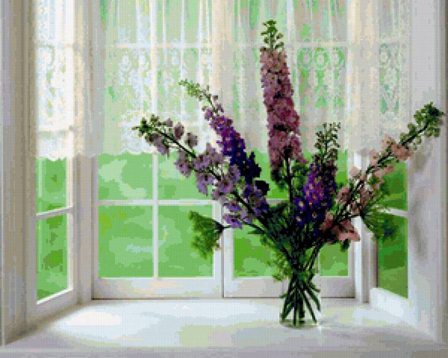 Цветы - ваза, цветы, комната - предпросмотр