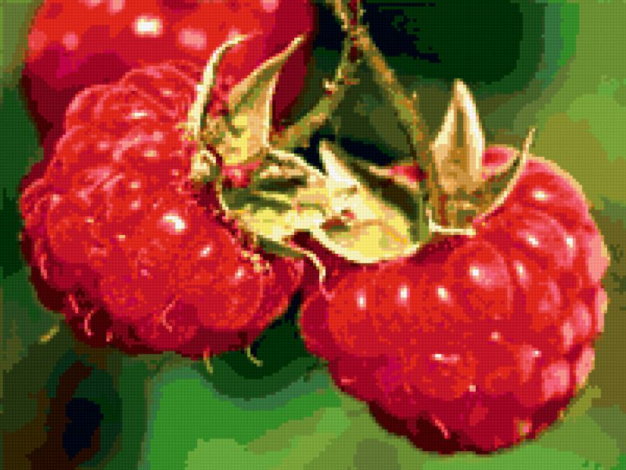 малинка - природа, малина, ветка, ягоды - предпросмотр