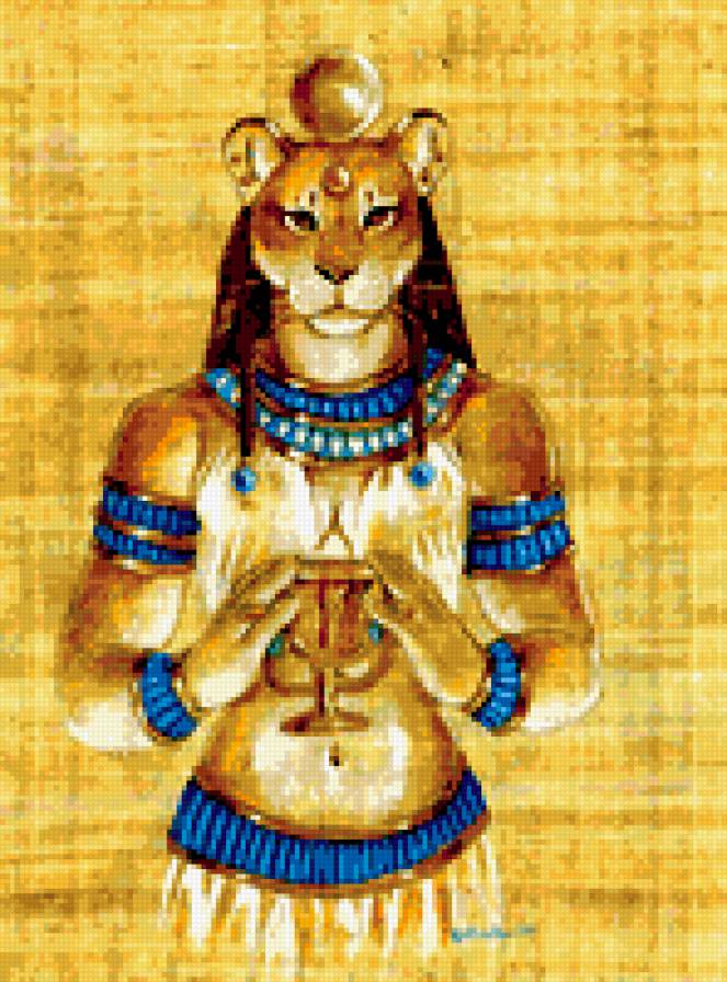 египет - кошка, она, образ, кошечка.египет, женщина, девушка, кот, папирус - предпросмотр