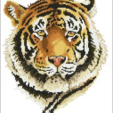 Оригинал схемы вышивки «тигр» (№362629)