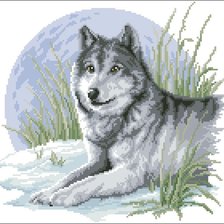 Оригинал схемы вышивки «волк» (№362638)