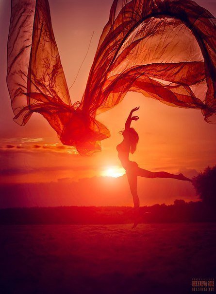 девушка - она, девушка, закат, образ, женщина - оригинал