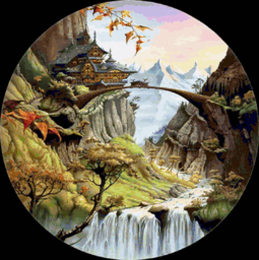 японский пейзаж - предпросмотр