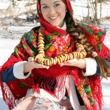 Схема вышивки «русская девица»