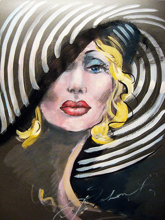 портрет - картина, красота., женщина - оригинал