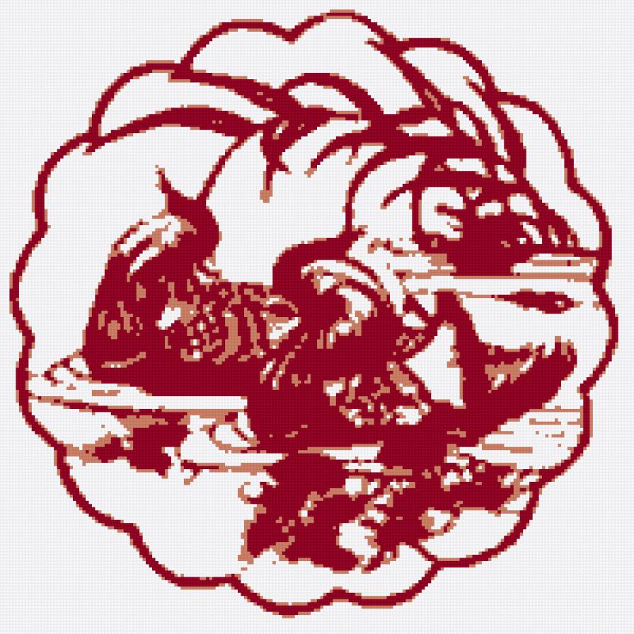 утки мандаринки,монохром - япония, пара, фен шуй - предпросмотр