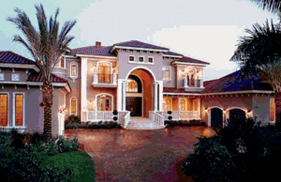 вилла - пальма, дом, вид - предпросмотр