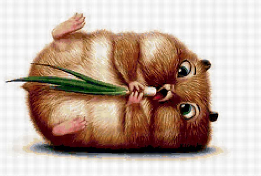 Обжорка - животные, еда, прикол, юмор, хомяк - предпросмотр