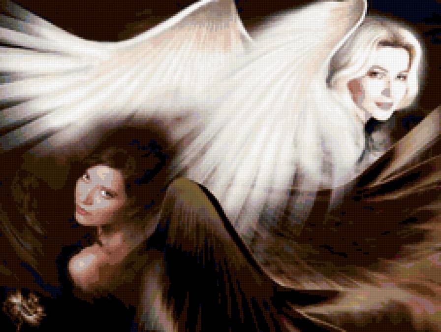 Ангел или демон - ангел, девушка, фэнтези - предпросмотр