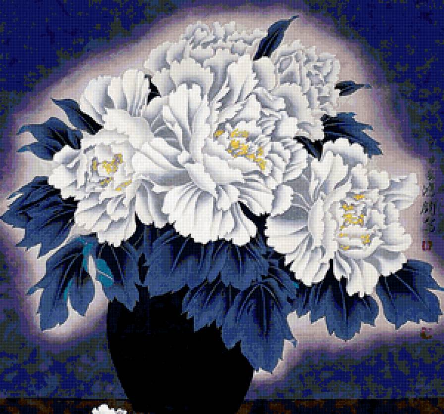 пионы в вазе - предпросмотр