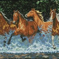 Схема вышивки «лошади»