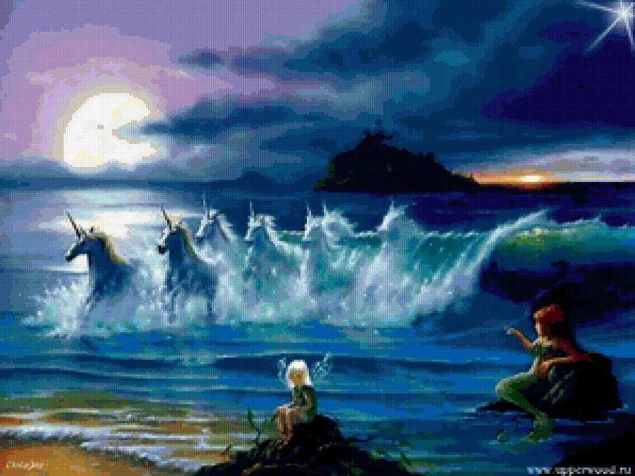 единороги - русалки, кони, сказка - предпросмотр