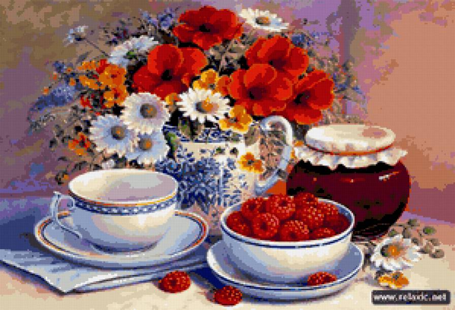 Натюрморт - чаепитие - предпросмотр