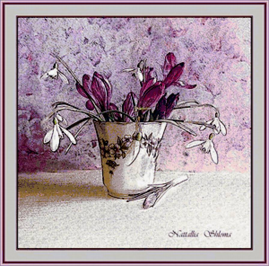 №363943 - цветы, букет, весна, натюрморт, подснежники - предпросмотр