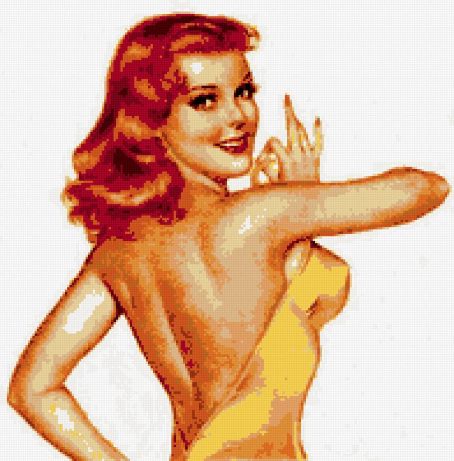 девушка - ретро, девушки - предпросмотр