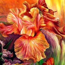 Схема вышивки «Ирис»