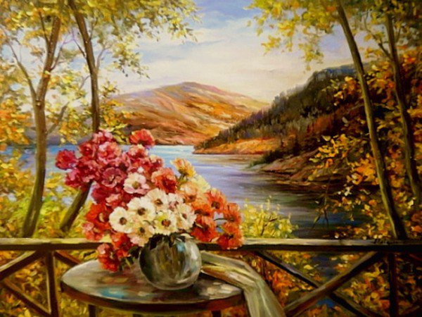 осенний пейзаж - оригинал