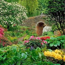 Схема вышивки «сад»