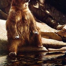 Схема вышивки «Присел отдохнуть»