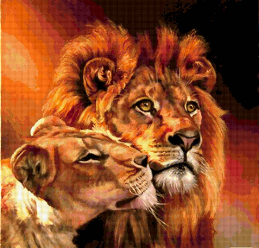 ты самый лучший - львица, лев, животные - предпросмотр