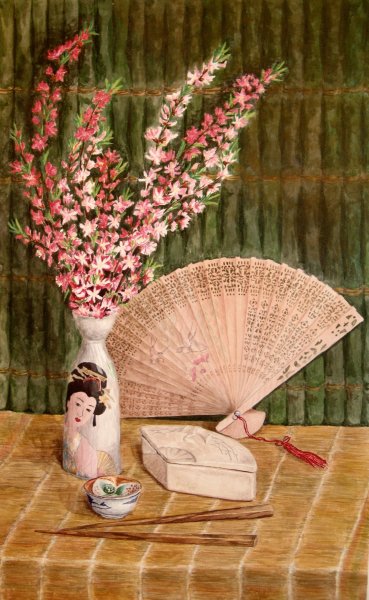 Цветущий мендаль - оригинал