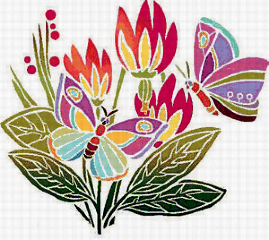 бабочки - предпросмотр