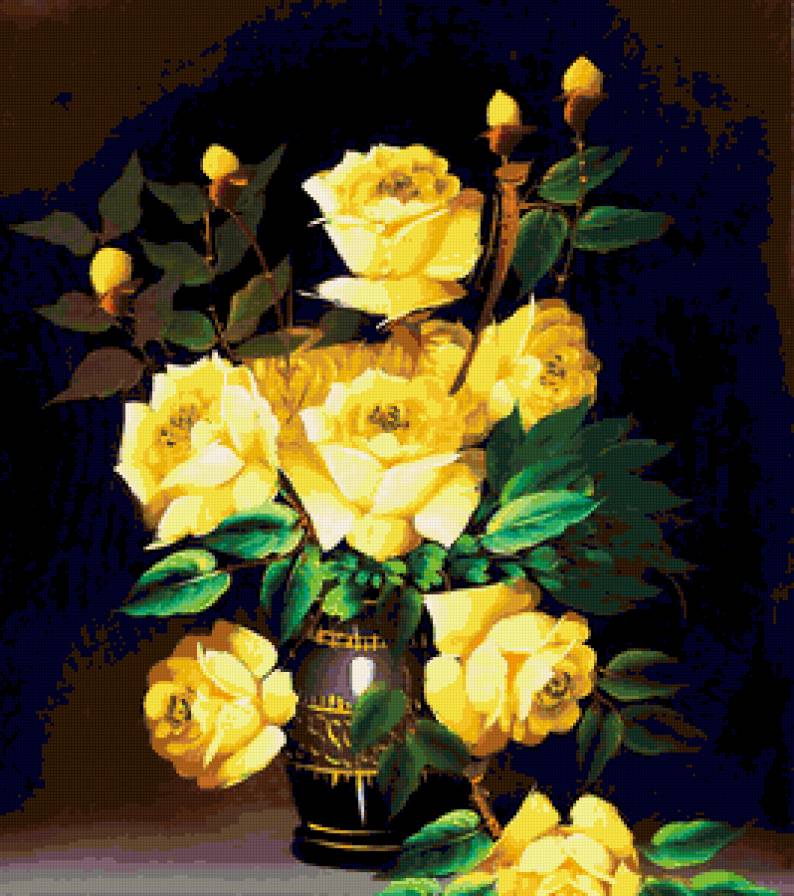 желтые розы - цветы - предпросмотр