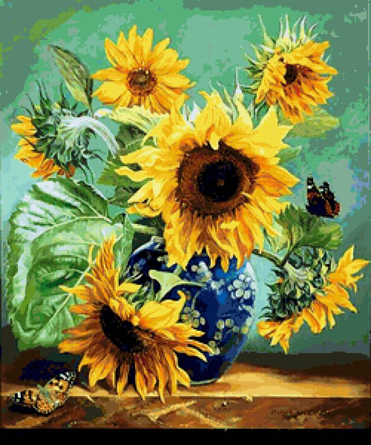 подсолнухи - цветы - предпросмотр