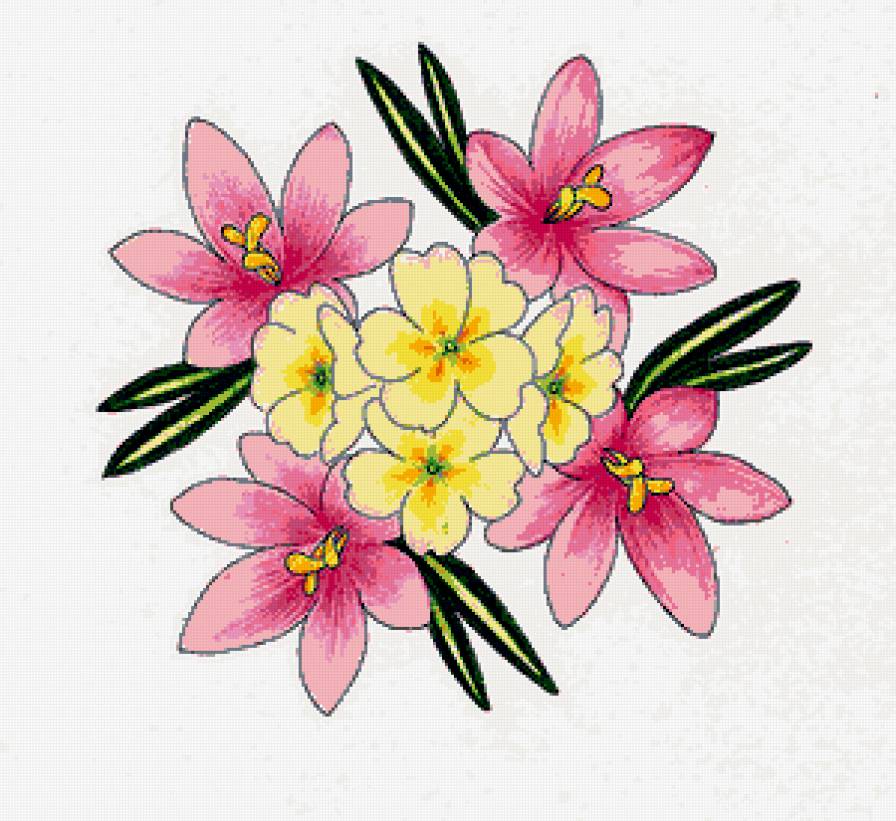 №365329 - цветы, скатерть, подушка, салфетка, узор - предпросмотр