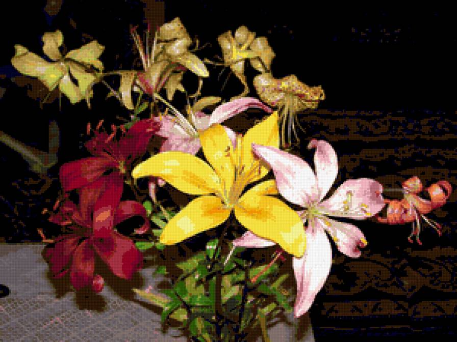 лилии - цветы, лилии - предпросмотр