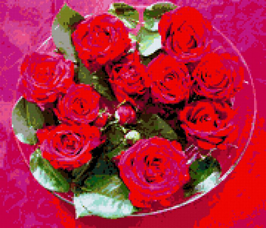 розы - букет, розы, цветы - предпросмотр