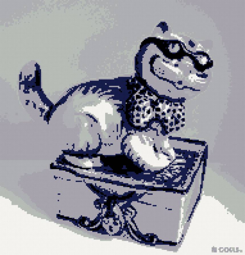 ученый кот гжель - кот, народные мотивы, гжель, кошка - предпросмотр