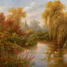 Схема вышивки «осень золотая»