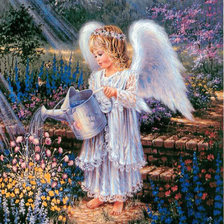 Схема вышивки «ангелочек»