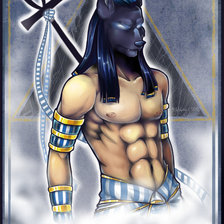 Схема вышивки «Анубис»