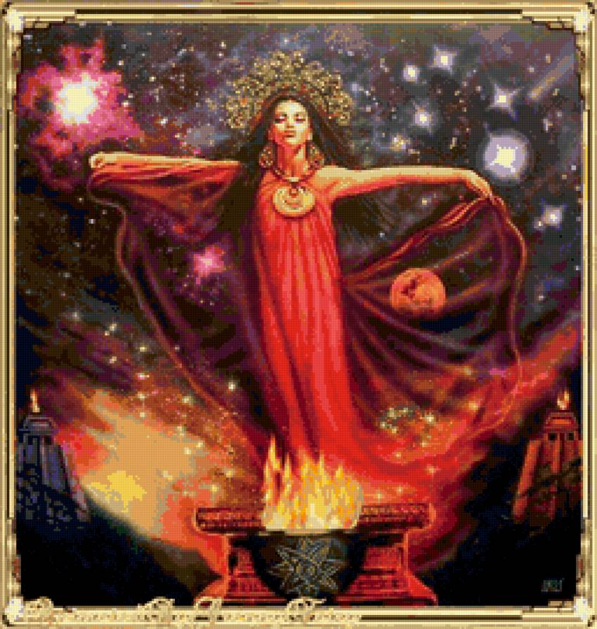 Гестия - богиня, девушка, фентези - предпросмотр