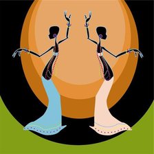 Схема вышивки «Африканский танец»