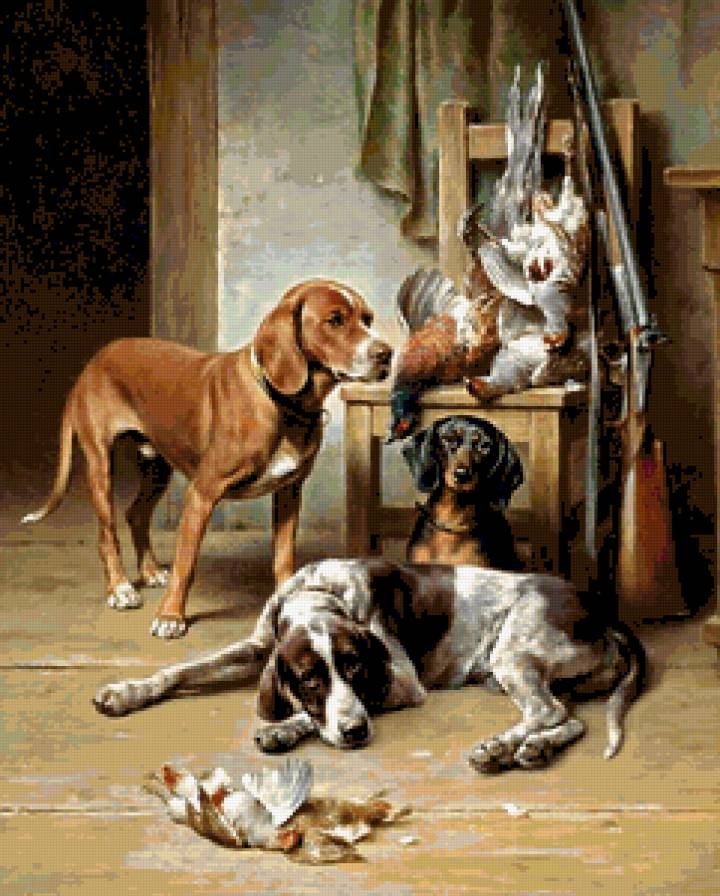 собачья серия - живопись, собаки - предпросмотр