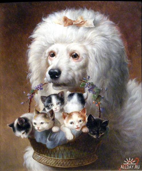 кошачья серия - кошки, живопись - оригинал