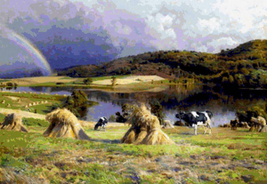 №366723 - картины, дети, девушка, красота женщины, цветы, фэнтези, живопи - предпросмотр