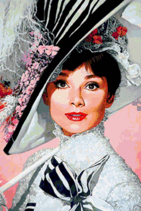 Одри Хепберн - портрет - предпросмотр