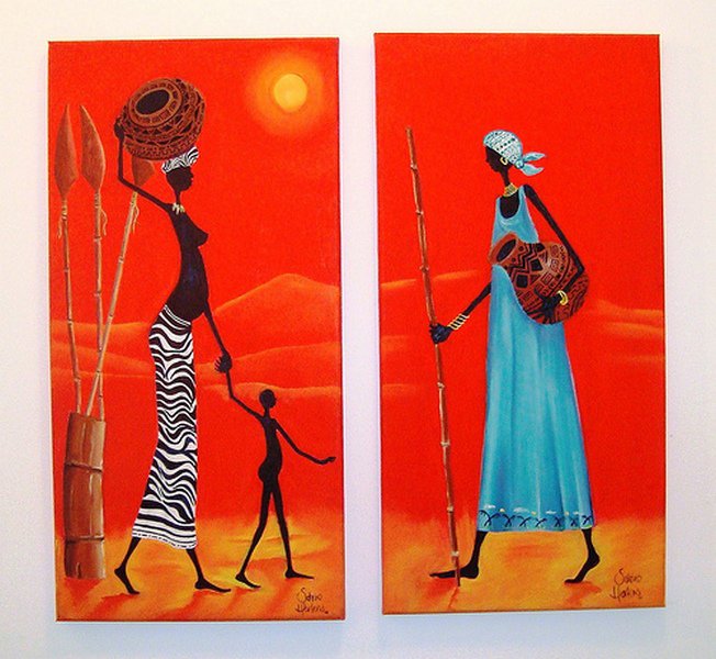 девушки - африка - оригинал